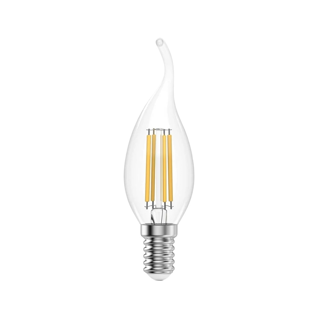 Лампа светодиодная филаментная Gauss Filament Elementary Свеча на ветру 42118, 8Вт, Е14, 2700К, теплый белый свет