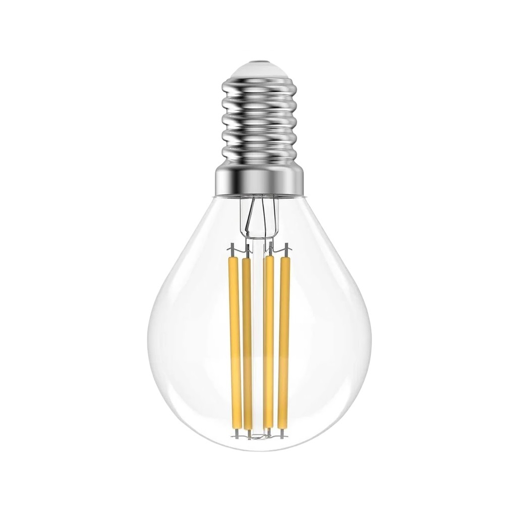 Лампа светодиодная филаментная Gauss Filament Elementary 52118, Шар, Е14, 8Вт, 2700К, теплый белый свет