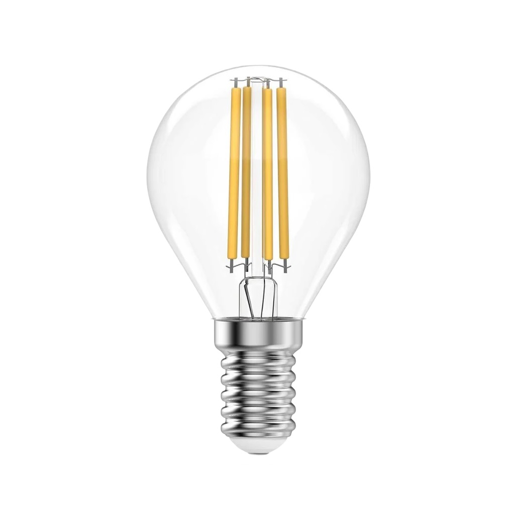 Лампа светодиодная филаментная Gauss Filament Elementary 52118, Шар, Е14, 8Вт, 2700К, теплый белый свет