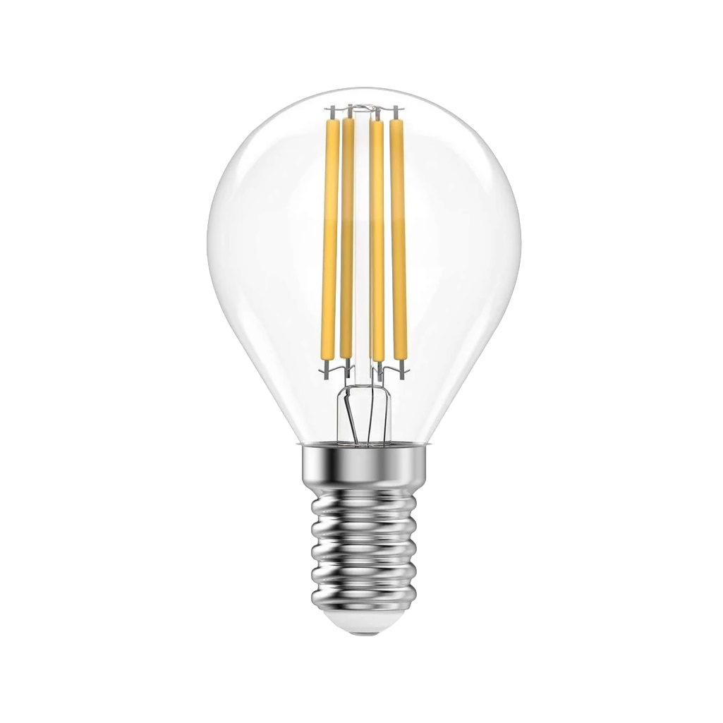 Лампа светодиодная филаментная Gauss Filament Elementary 52128, Шар, Е14, 8Вт, 4100К, нейтральный белый свет