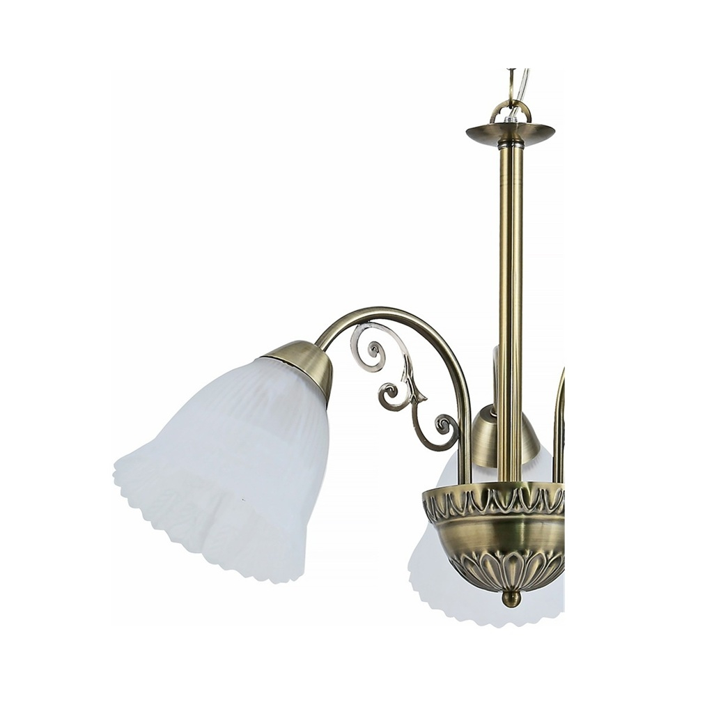 Люстра Reluce 74458-0.4-03, 3 лампы, Е27, 120 Вт, стекло, до 18 кв.м