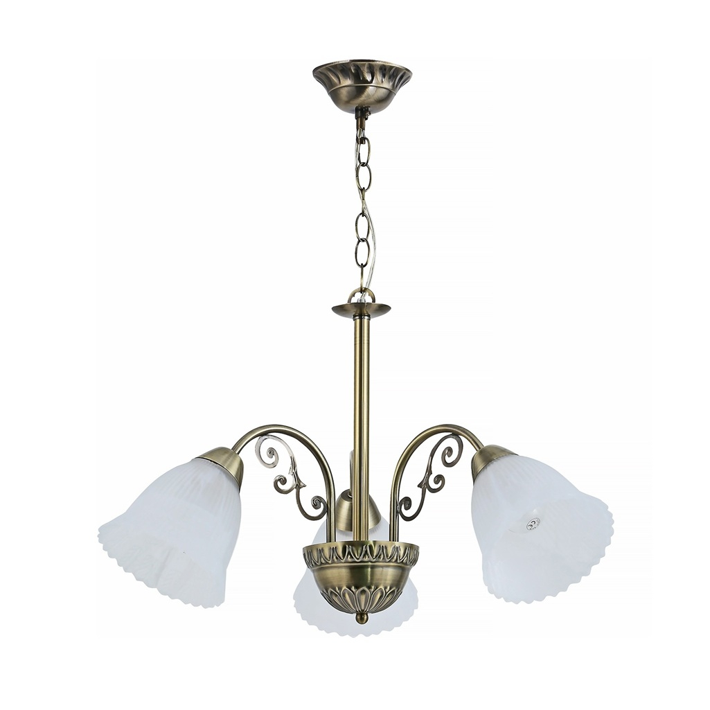 Люстра Reluce 74458-0.4-03, 3 лампы, Е27, 120 Вт, стекло, до 18 кв.м