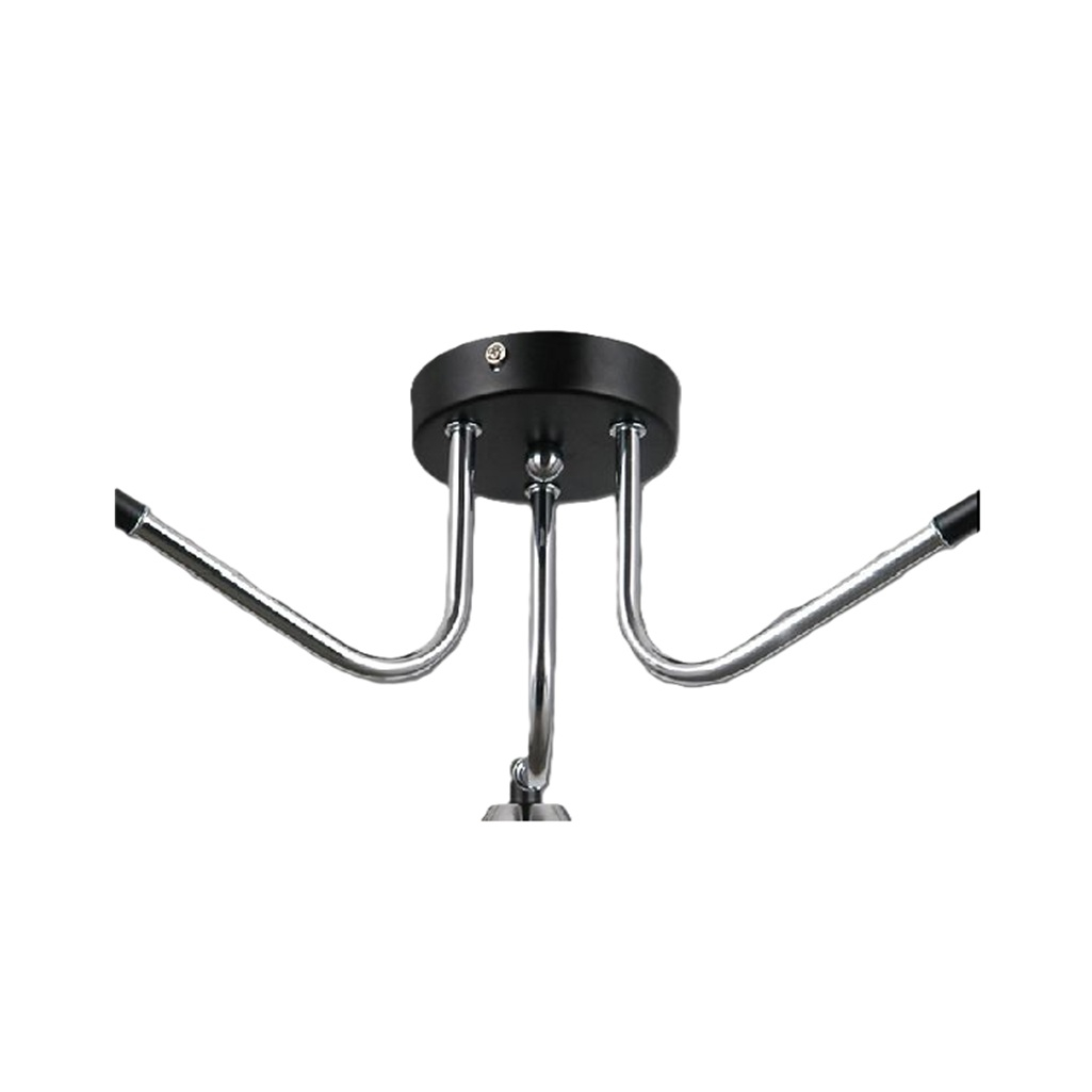 Люстра Illumico IL0713-3CSQ-24 BK CR LIBRA, 3 лампы, Е27, 120 Вт, стекло, до 18 кв.м