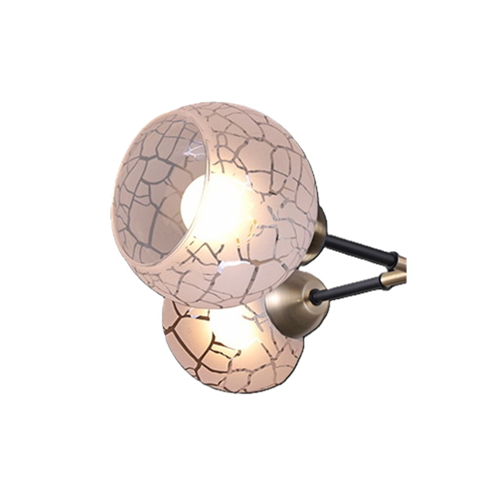 Люстра Illumico IL9573-4CSQ-79 BK AB, 4 лампы, Е27, 160 Вт, стекло, до 32 кв.м