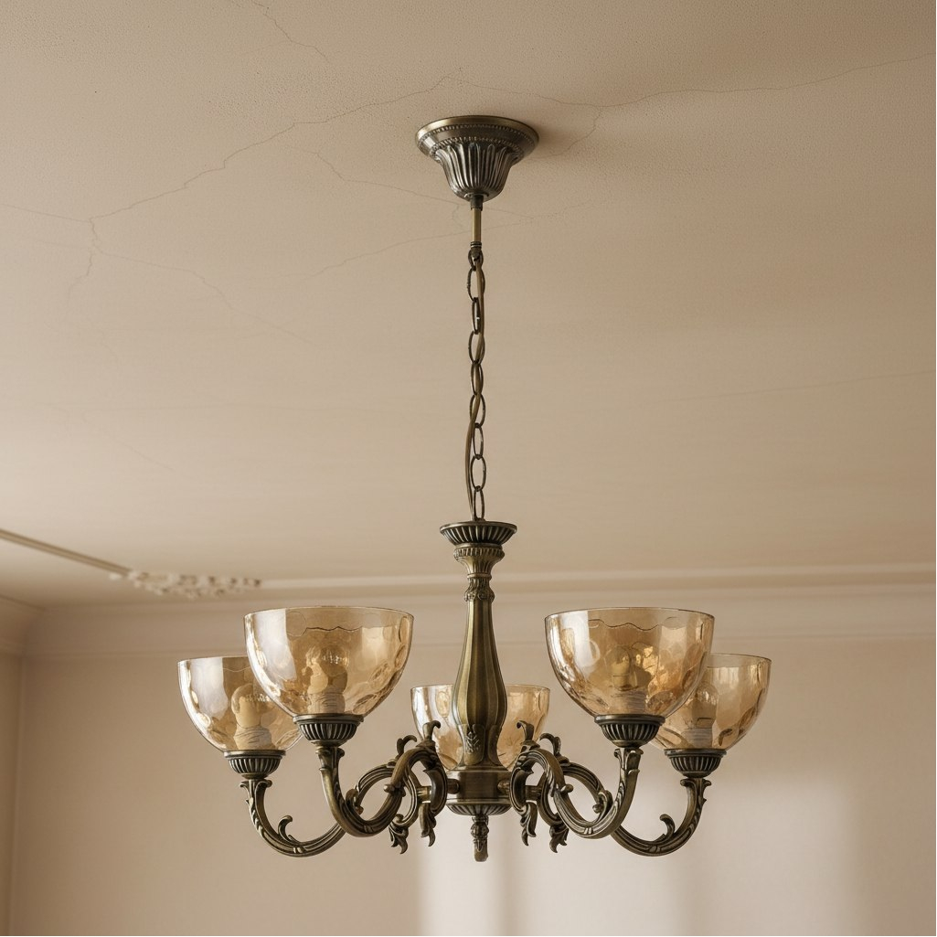 Люстра Reluce 04447-0.4-05, 5 ламп, E27, 200 Вт, стекло, до 10 кв.м