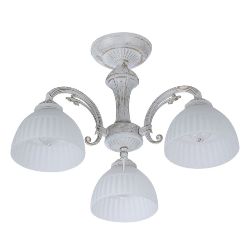 Люстра Reluce 74431-0.3-03, 3 лампы, E27, 120 Вт, стекло, до 6 кв.м 