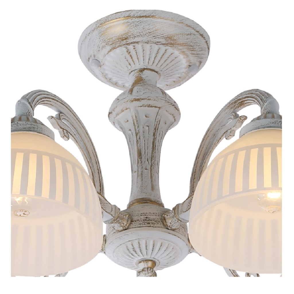 Люстра Reluce 74431-0.3-05, 5 ламп, E27, 200 Вт, стекло, до 10 кв.м