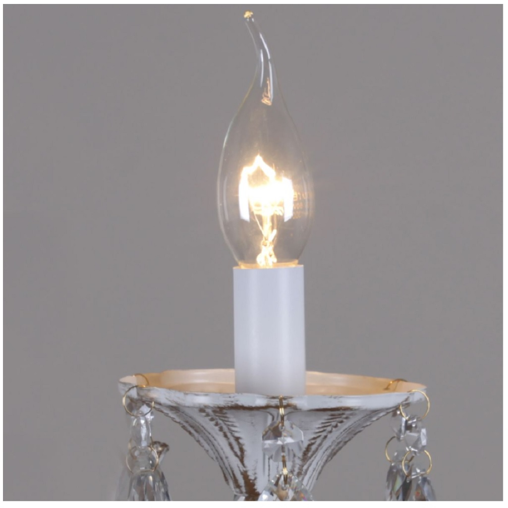 Люстра Reluce 89347-0.4-03, 3 лампы, E14, 120 Вт, хрусталь, до 18 кв.м