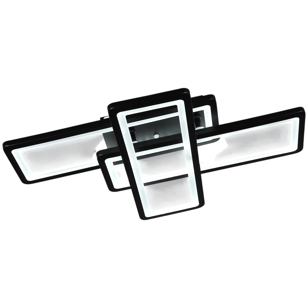 Люстра Reluce 03629-0.3-03B BK, 3 лампы, LED, 84 Вт, металл, до 16 кв.м