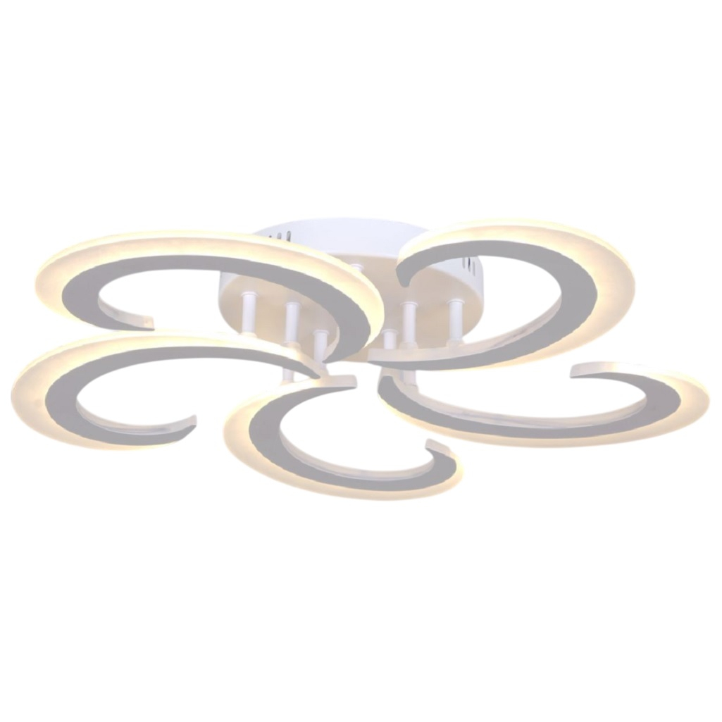 Люстра Reluce 05090-0.3-05 WH, 5 ламп, LED, 70 Вт, металл, до 12 кв.м