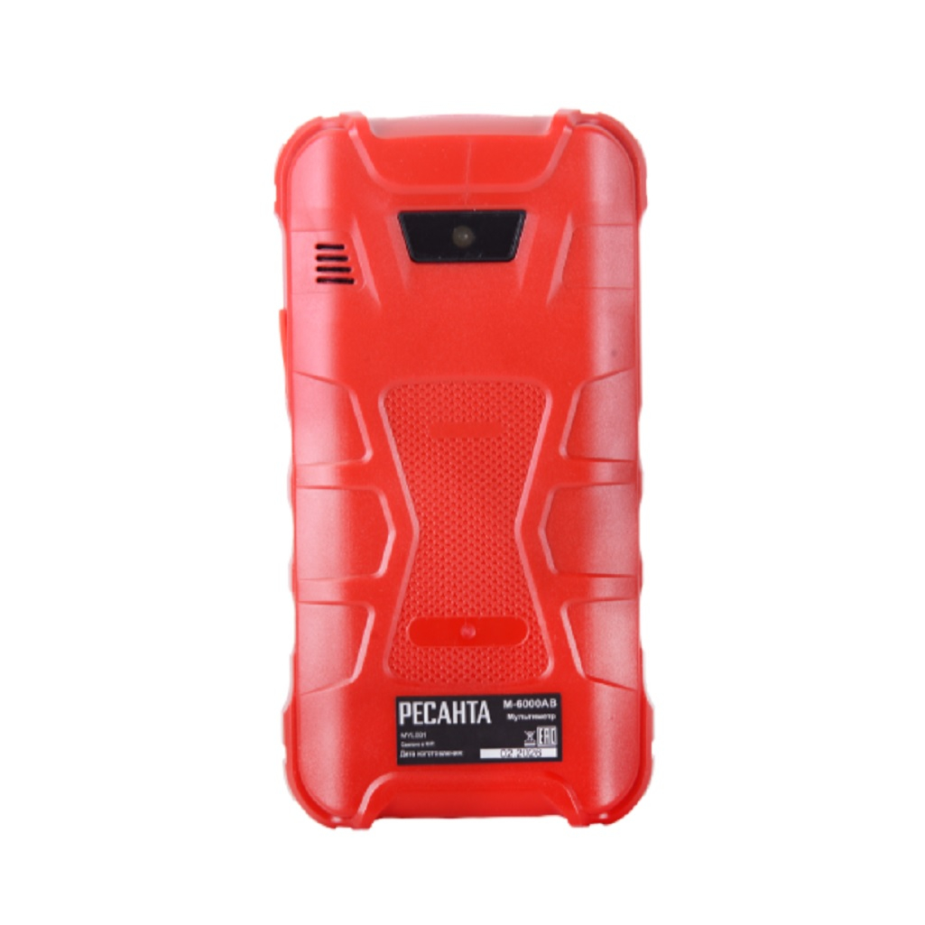 Мультиметр Ресанта М-6000АВ, 61/10/549, USB-кабель, подсветка дисплея, красный