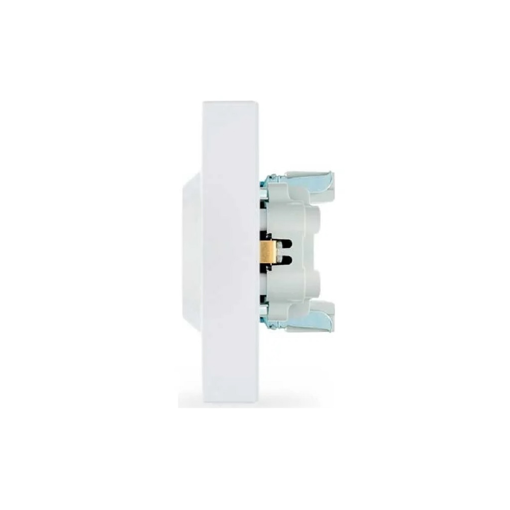 Розетка 2-местная Lezard Vesna 742-0200-127В с заземлением, встраиваемая, белая