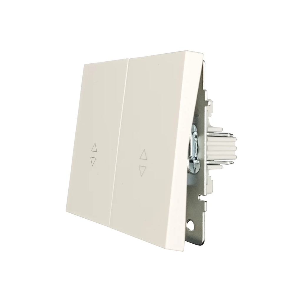 Выключатель проходной двойной Lezard Zima 704-9088-106QC встраиваемый, слоновая кость