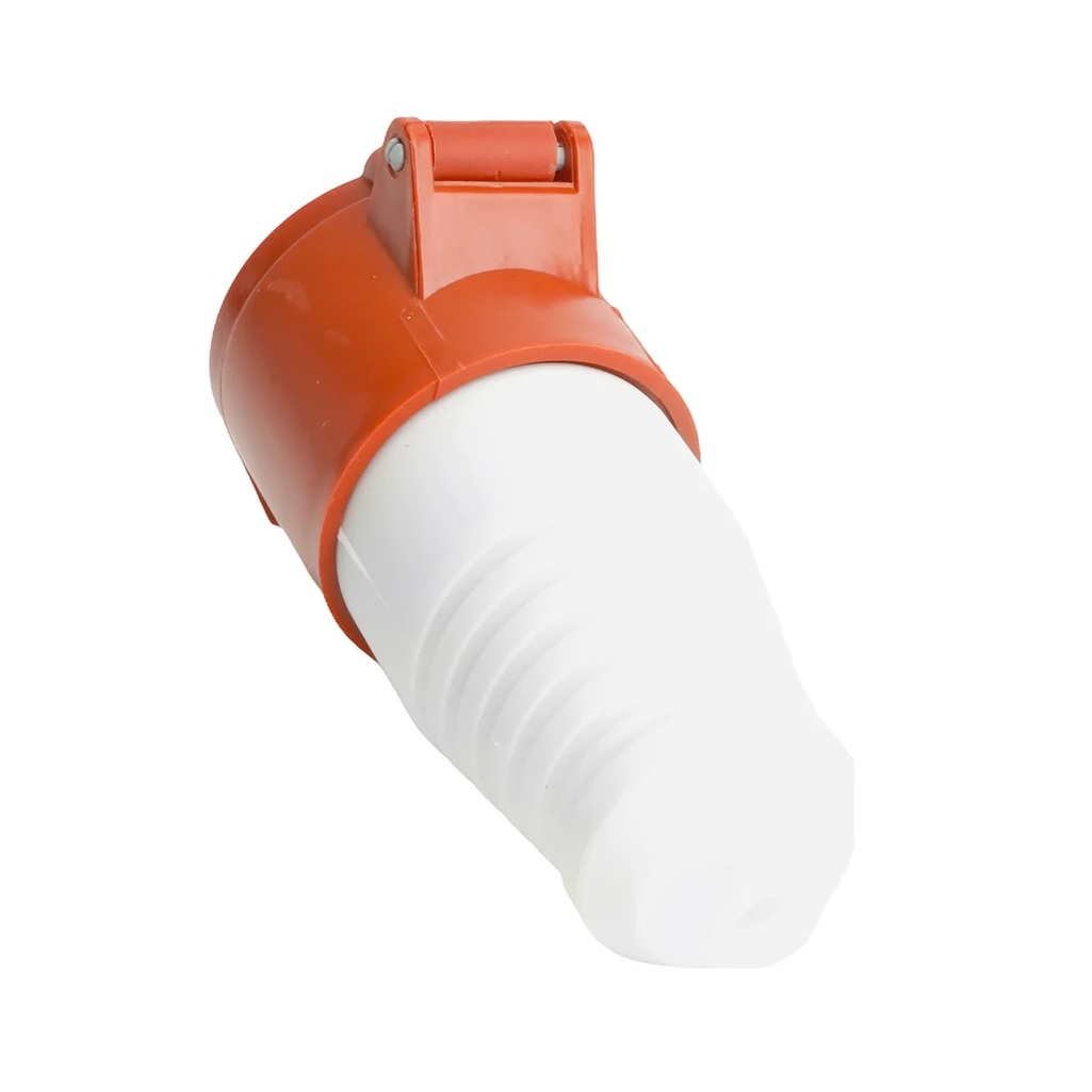 Розетка переносная Stekker ST-214 RST16-214-44 49440, с крышкой, 1-местная, с/з, 16А, 380В, 3P+PE, IP44