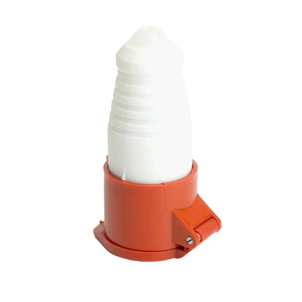 Розетка переносная Stekker ST-214 RST16-214-44 49440, с крышкой, 1-местная, с/з, 16А, 380В, 3P+PE, IP44