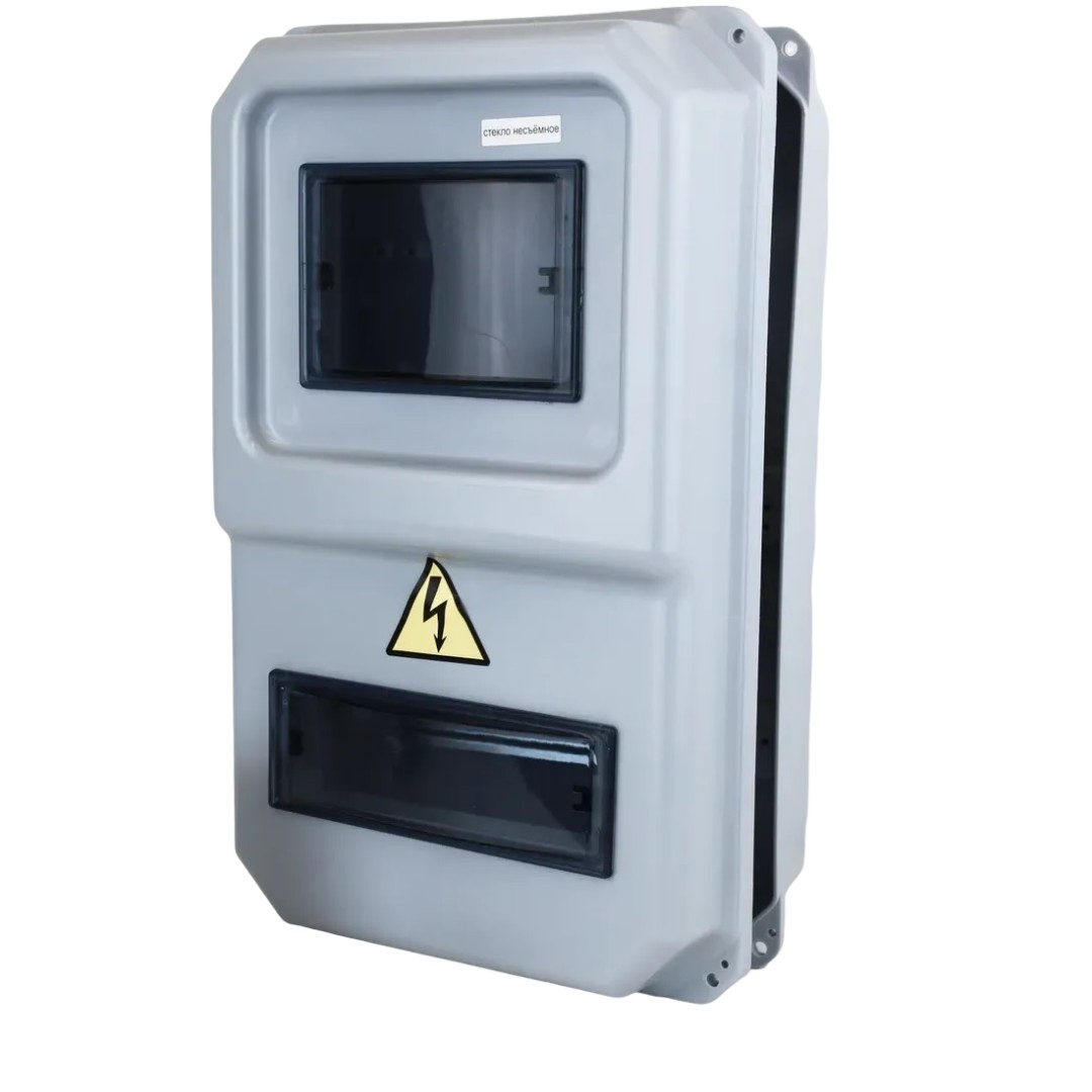 Корпус пластиковый KRZMI ВЩУ 3/8, KRZMI20, IP55, 8 модулей, смотровые окна в двери, ударопрочный полистирол