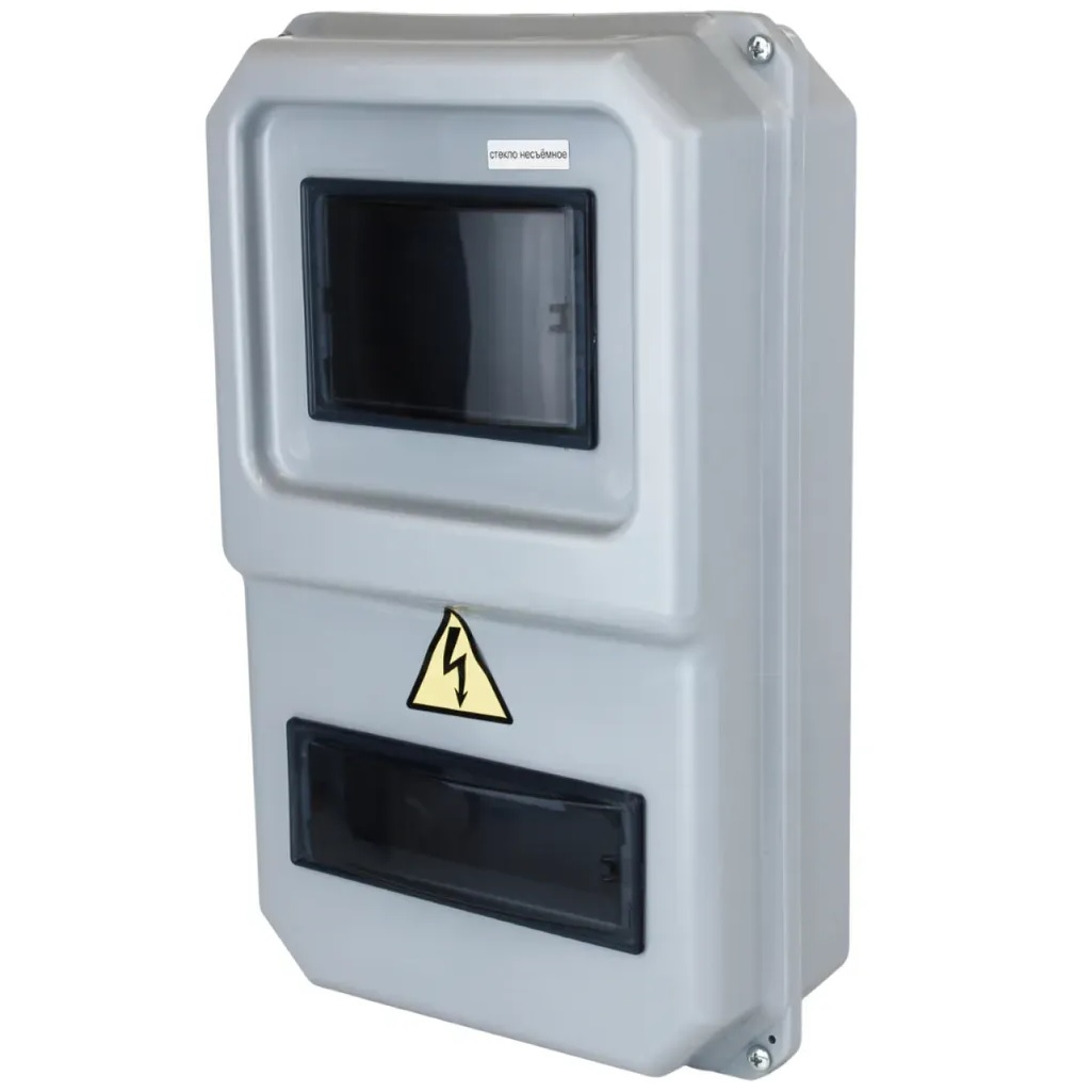 Корпус пластиковый KRZMI ВЩУ 3/8, KRZMI20, IP55, 8 модулей, смотровые окна в двери, ударопрочный полистирол