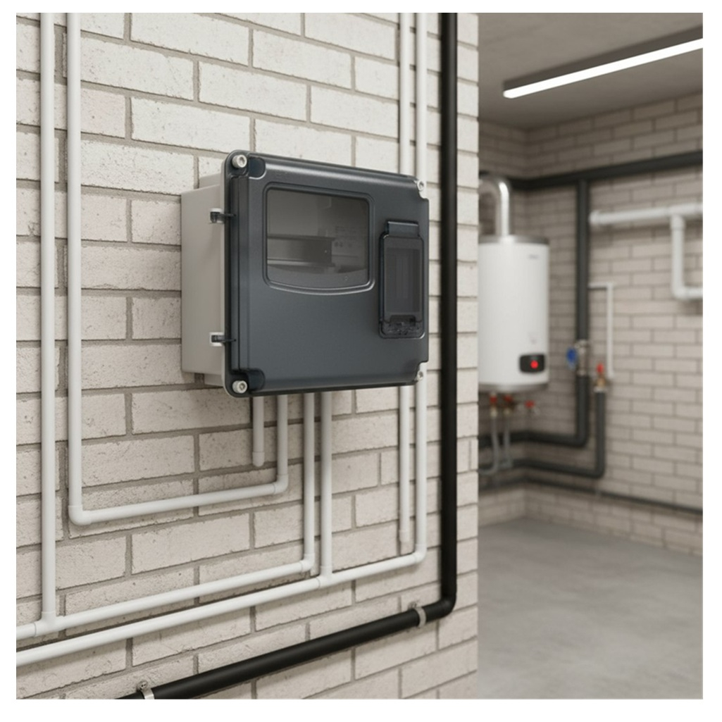 Корпус навесной IEK ЩУРн-П 1/3, прозрачная дверь, IP66, 109х250х285 мм