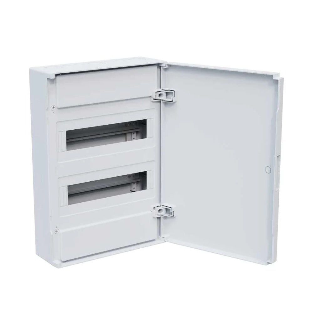 Корпус пластиковый навесной КЭАЗ OptiBox Pro 24-NNR-IP40, 379797, белая дверь