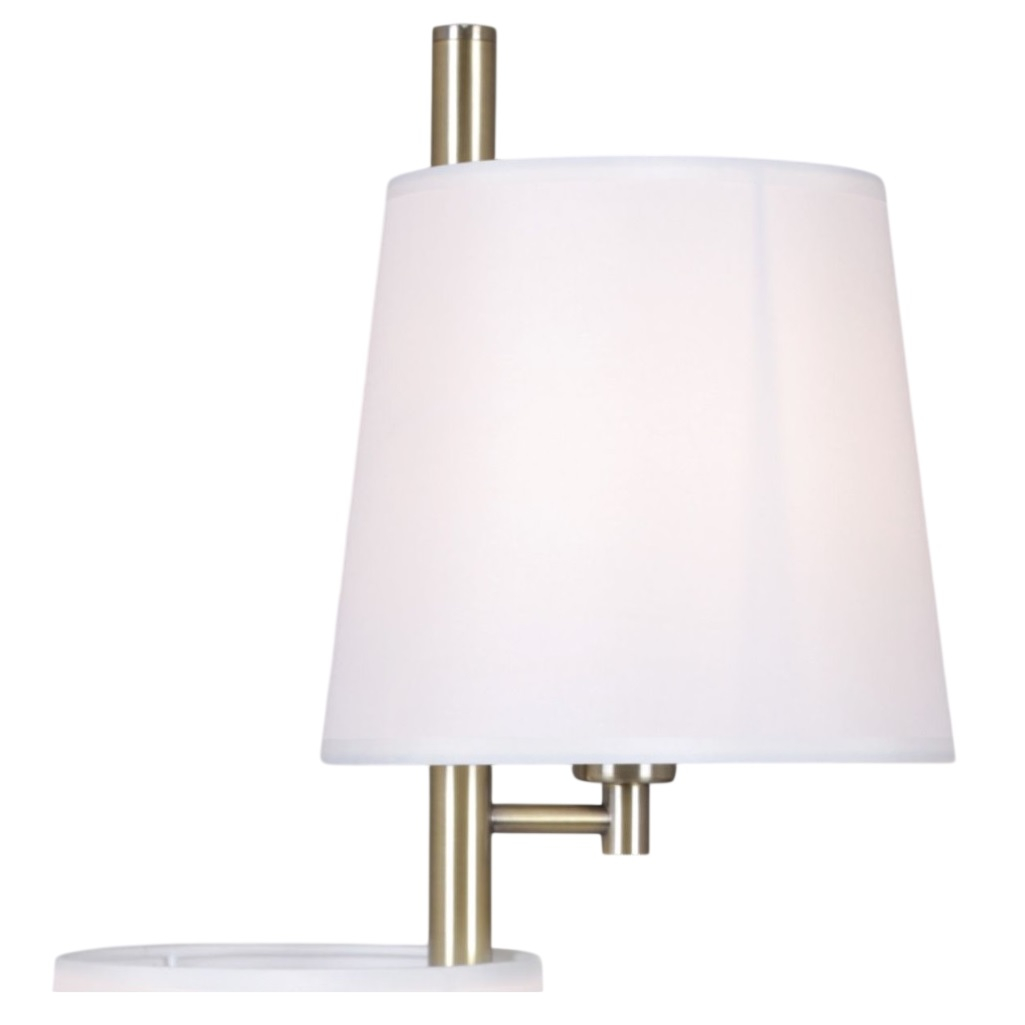 Светильник настольный Illumico IL0803-2TSQ-26 AB DS, 80 Вт, E14, бронза, белый