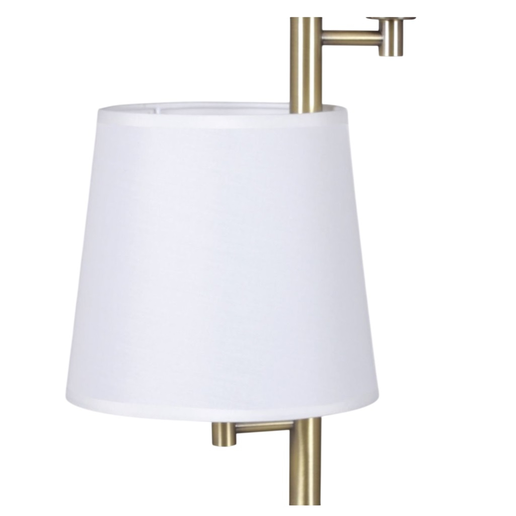 Светильник настольный Illumico IL0803-2TSQ-26 AB DS, 80 Вт, E14, бронза, белый