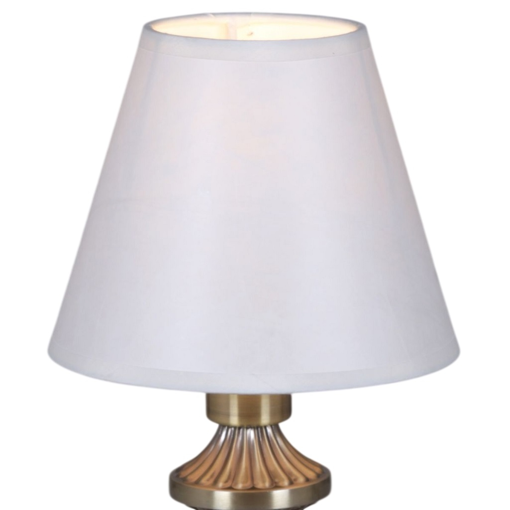 Светильник настольный Illumico IL0906-1TSQ-26 AB ELITE, 40 Вт, E14, бронза, белый