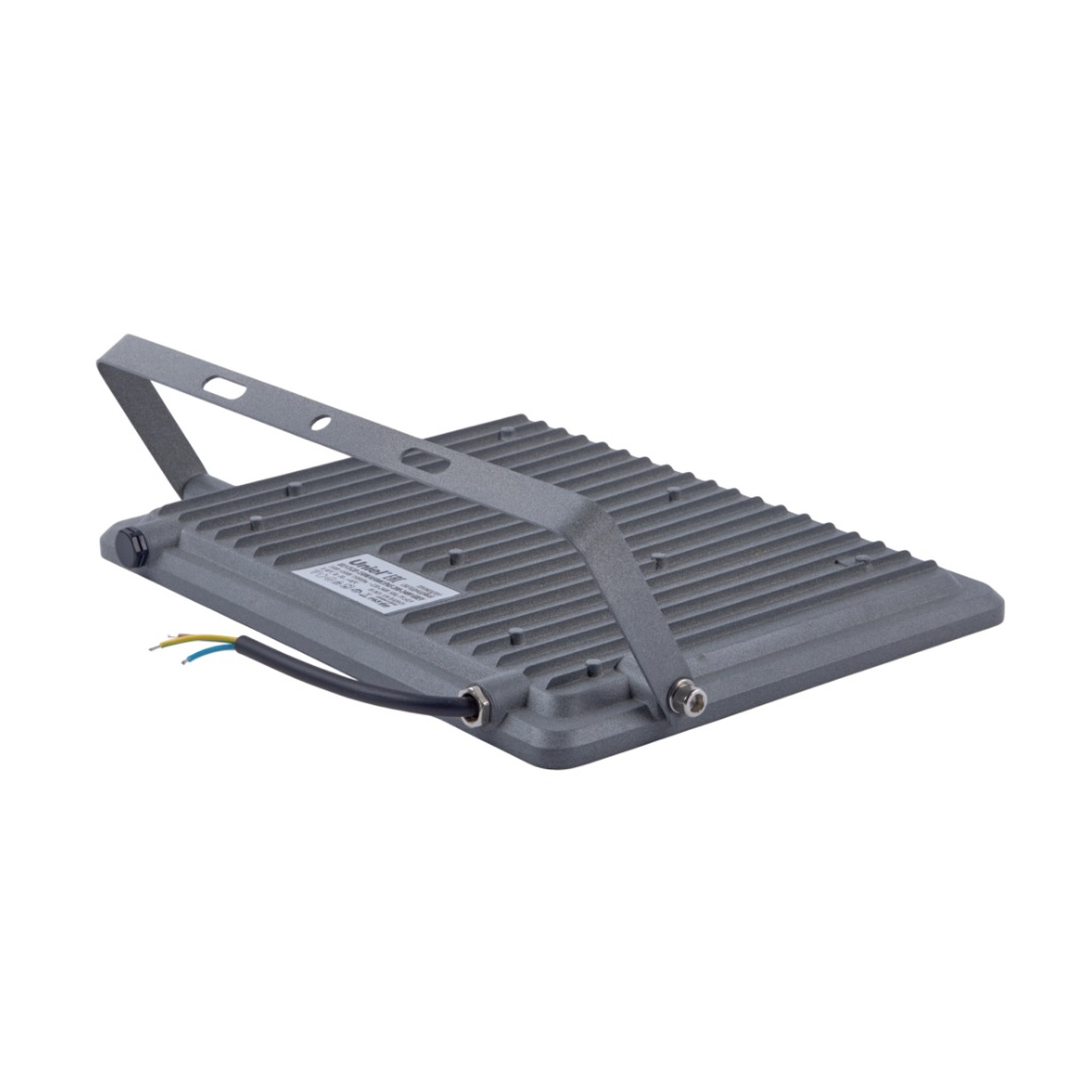 Прожектор светодиодный Uniel ULF-F52D, 200W, дневной свет 6500K, IP65, угол 90 градусов, серый