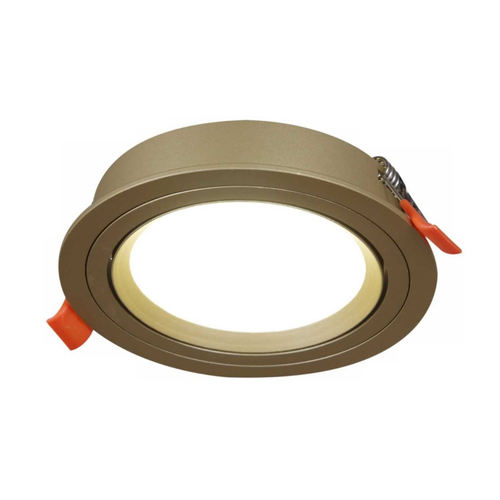 Светильник точечный Reluce Technical 53026-9.0-001RLD GX53 GD, 15 Вт, IP20, 25х113 мм, встраиваемый, алюминий, золотой