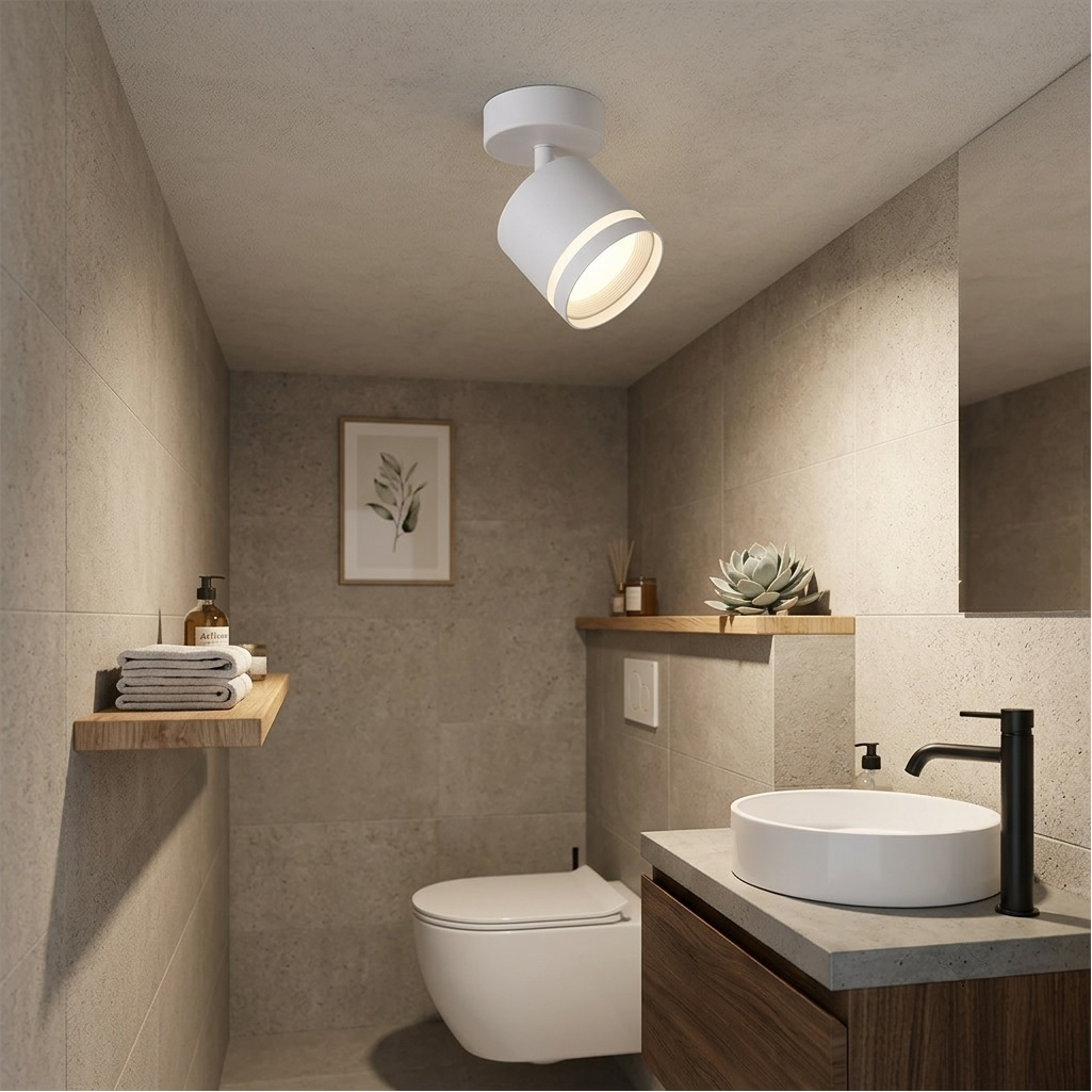 Светильник Reluce 53001-9.5-001IL SPOT LIGHT GX53 WT, металл, акрил, белый