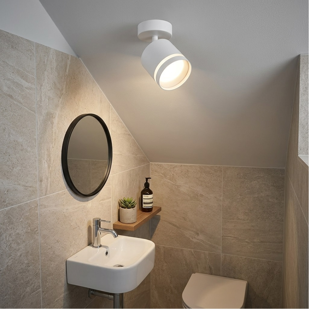 Светильник Reluce 53001-9.5-001IL SPOT LIGHT GX53 WT, металл, акрил, белый