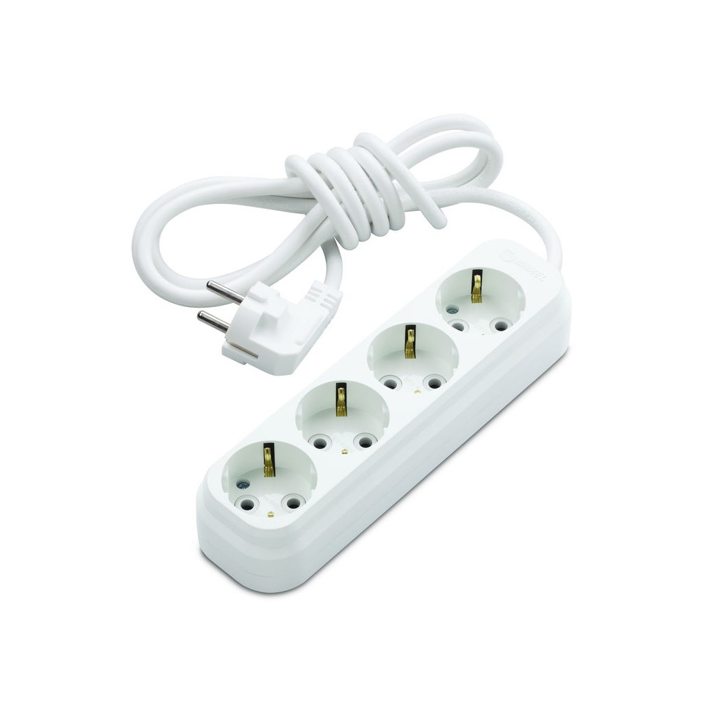 Удлинитель Lezard 720 0403 401 ПВС, с заземлением, 4 розетки, 3 м, 3.5 кВт