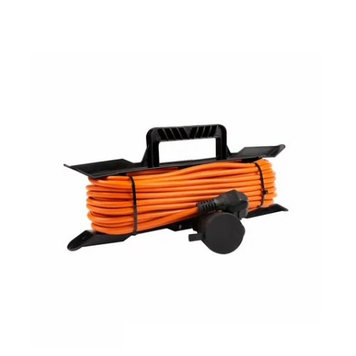 Удлинитель на рамке Атлант Атом ПВС с заземлением, 1 розетка, 30 м, 2.2 кВт