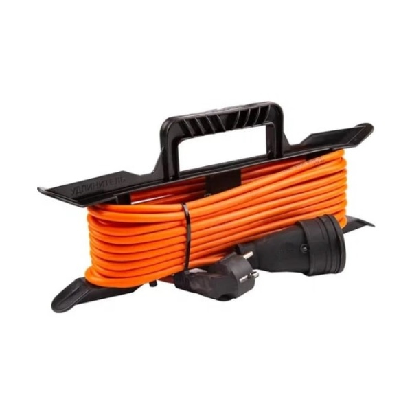 Удлинитель на рамке Атлант Атом ПВС с заземлением, 1 розетка, 30 м, 2.2 кВт