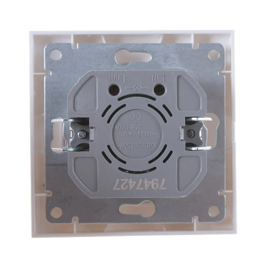 Диммер встраиваемый UNIVersal Бриллиант 7947427, СП, 500 Вт, поворотный, белый