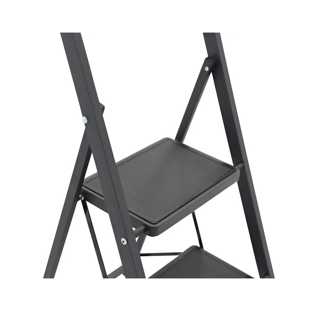 Лестница-стремянка c широкими ступенями Алюмет MK803C, 3 ступени, 1 секция, стальная, нагрузка до 150 кг