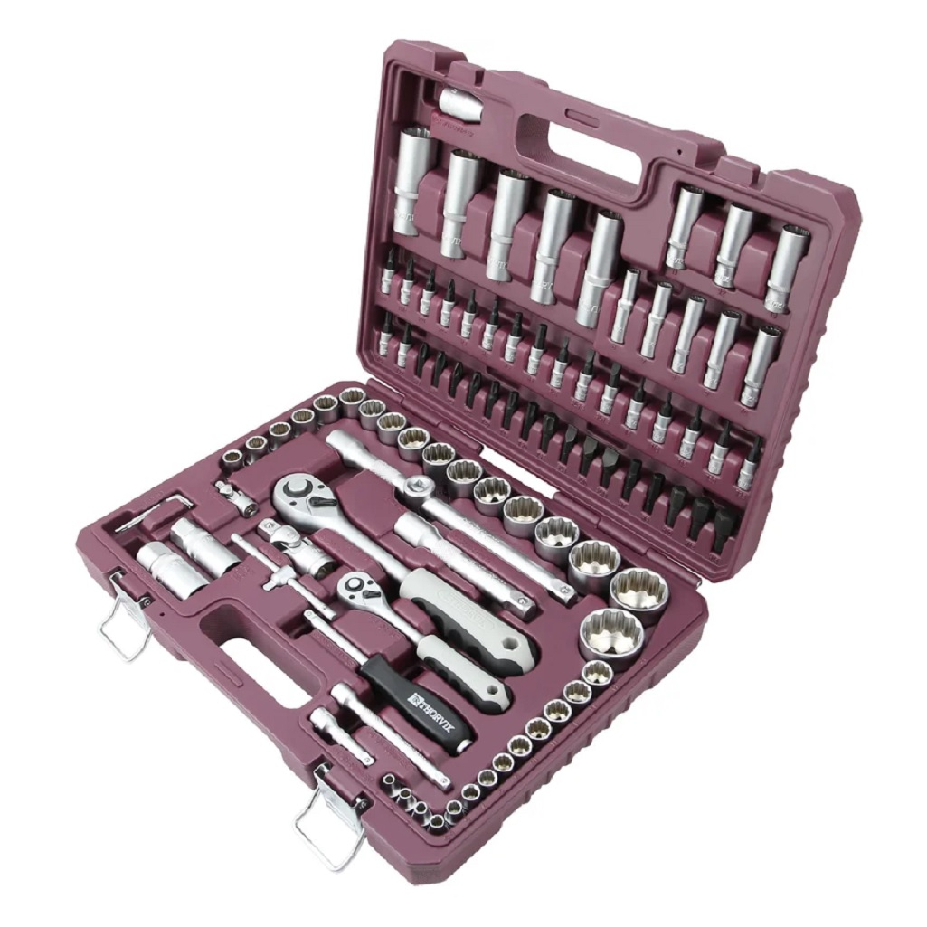 Набор инструментов Thorvik TS094/12 с торцевыми 12-гранными головками, 94 предмета