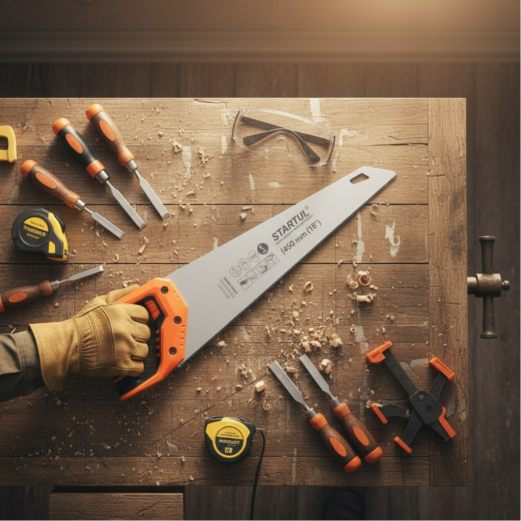 Ножовка по дереву Startul Standart ST4242-45, длина 450 мм, 7TPI