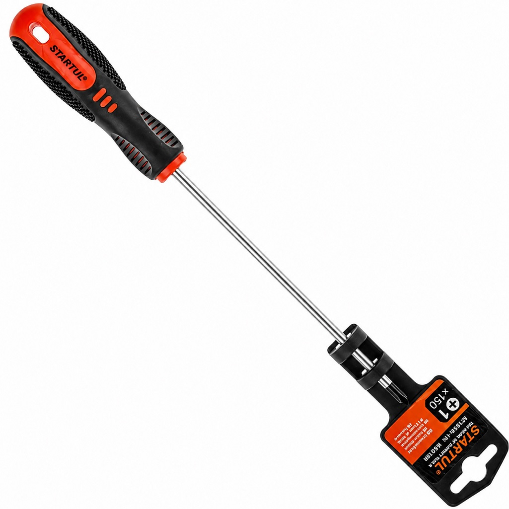 Отвертка крестовая Startul Master ST3090-115, PH1х150мм, двухкомпонентная рукоятка