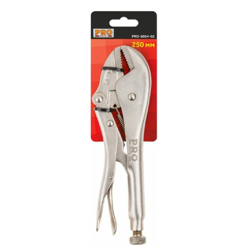 Зажим с фиксатором Startul PRO-6054-02, прямые губки, 250 мм