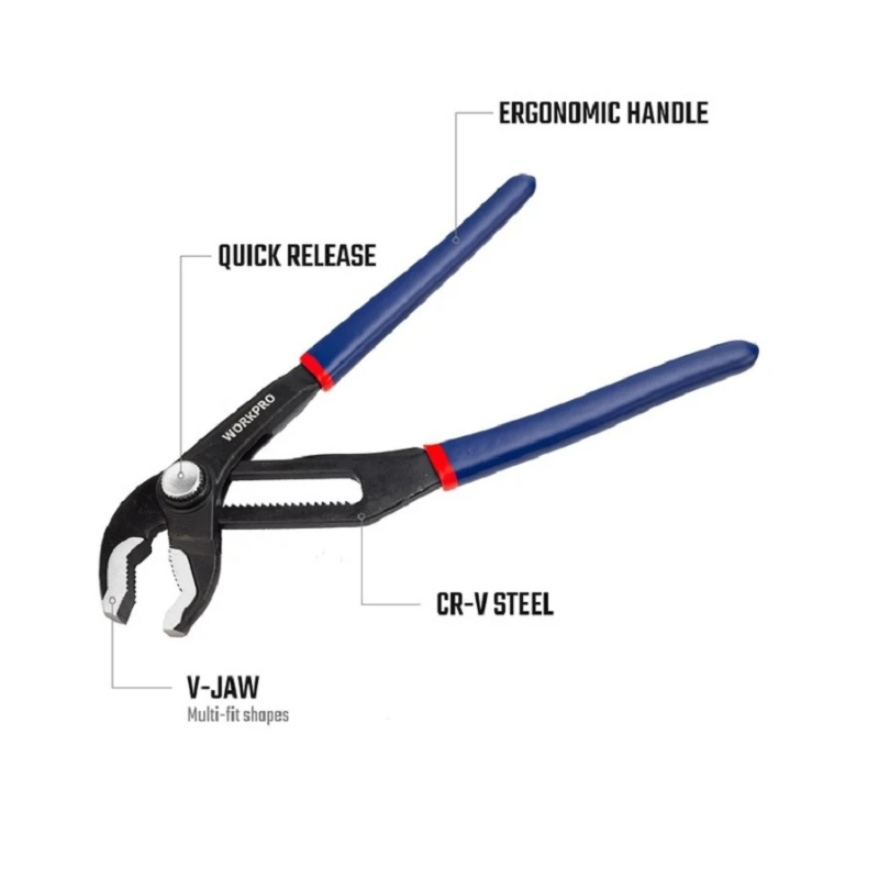 Набор переставных клещей Workpro 200 и 250 мм 2 шт. WP2010005