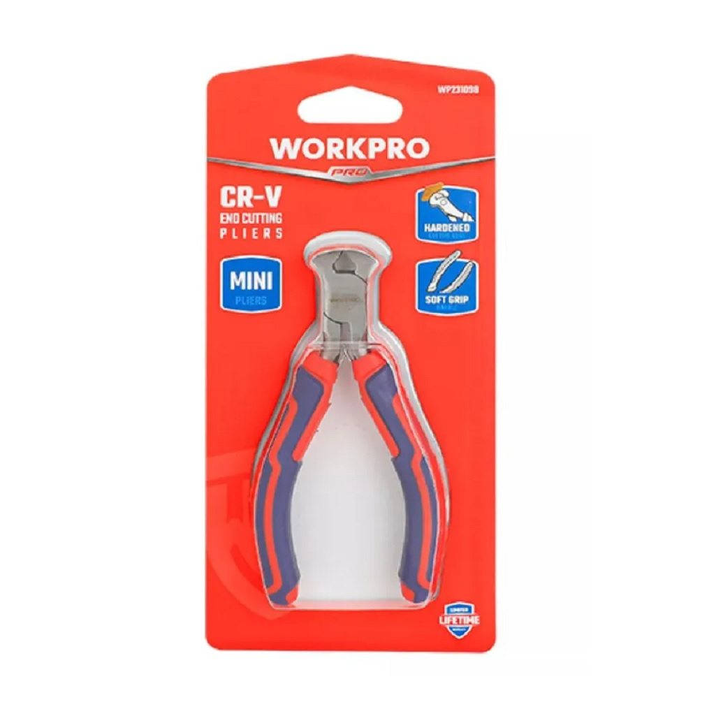 Кусачки Workpro WP231098, торцевые, мини, для монтажа электрооборудования