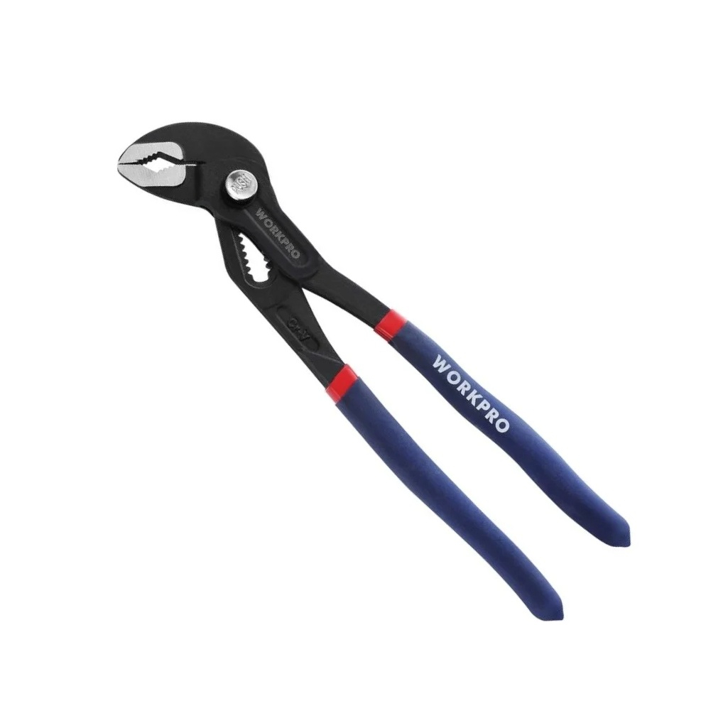 Клещи переставные Workpro WP231163 с кнопкой быстрой регулировки, сталь, 180 мм