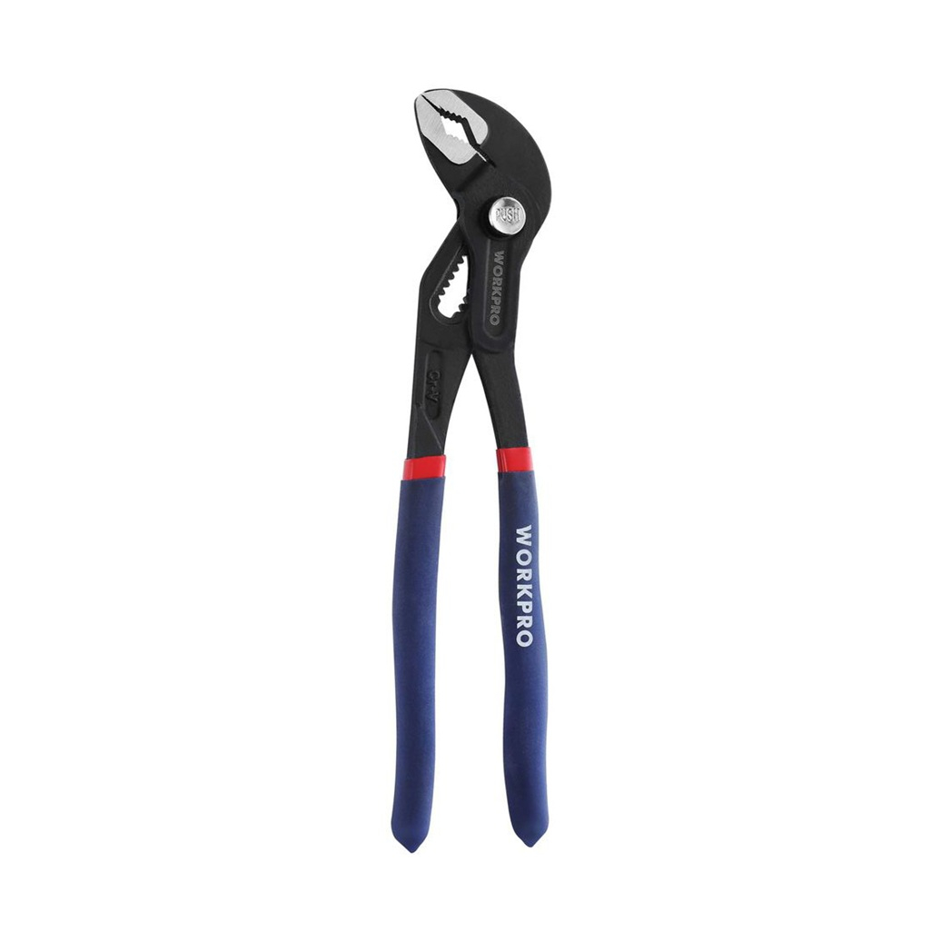 Клещи переставные Workpro WP231163 с кнопкой быстрой регулировки, сталь, 180 мм