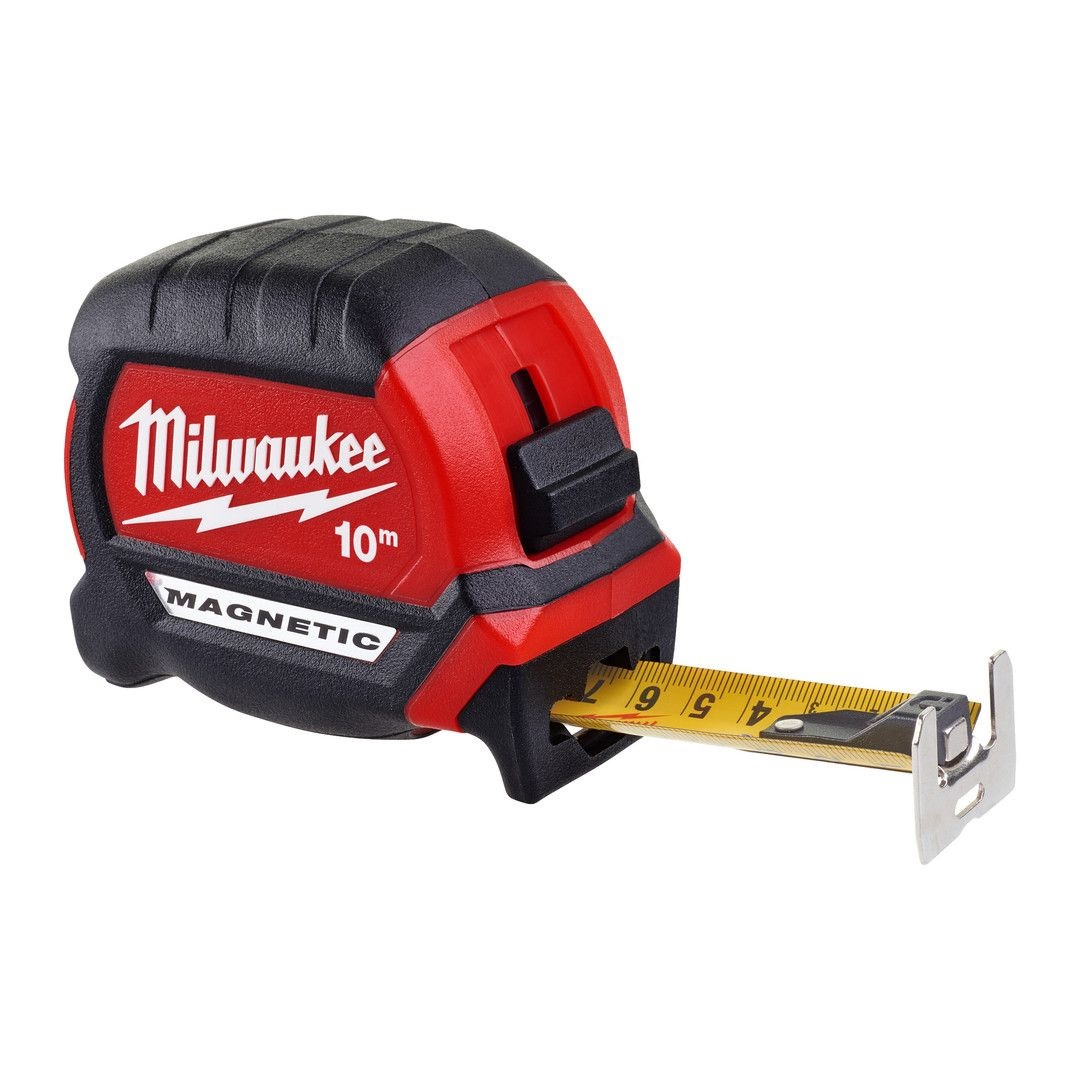Рулетка измерительная Milwaukee MAGNETIC GEN III 4932464601, 10 м х 27 мм, магнитный зацеп, класс точности II