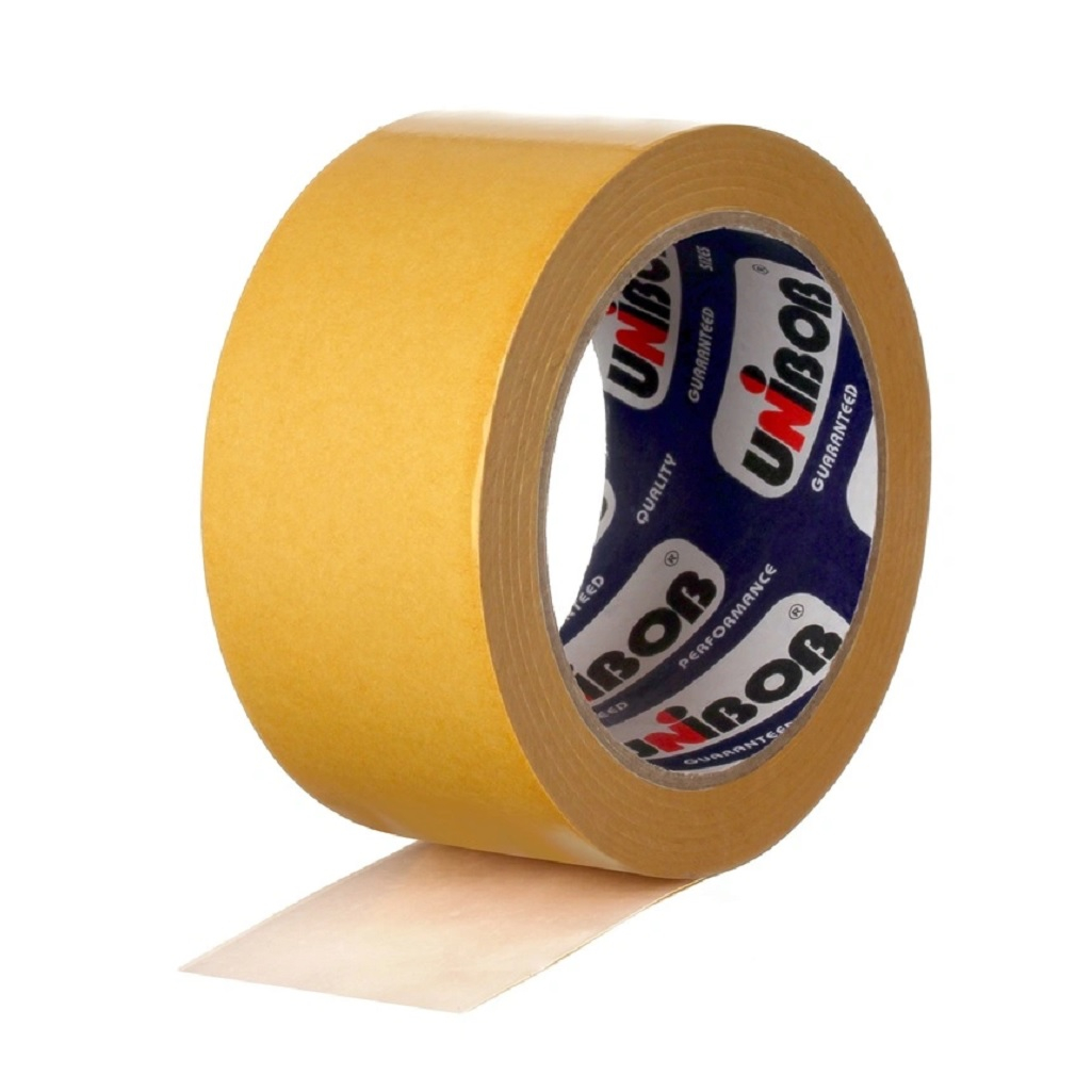 Скотч Unibob 28211, двусторонний 50 мм х 10 м, полипропилен