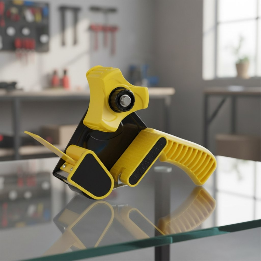 Диспенсер Stayer Maxiline 12017 для клеящих лент, двухкомпонентная рукоятка, ширина 50 мм