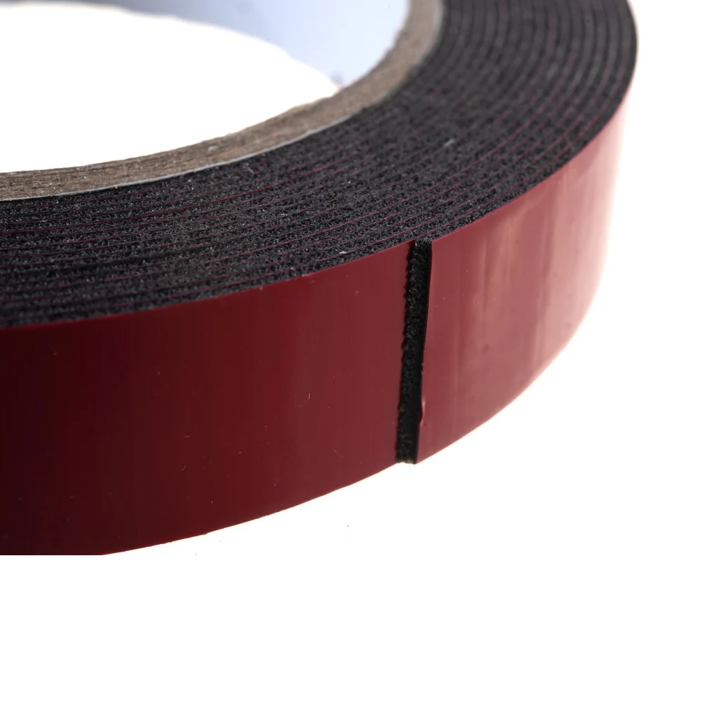 Лента клейкая Matrix 89084 на вспененной основе, усиленная, двусторонняя, чёрная, 19 мм х 5 м