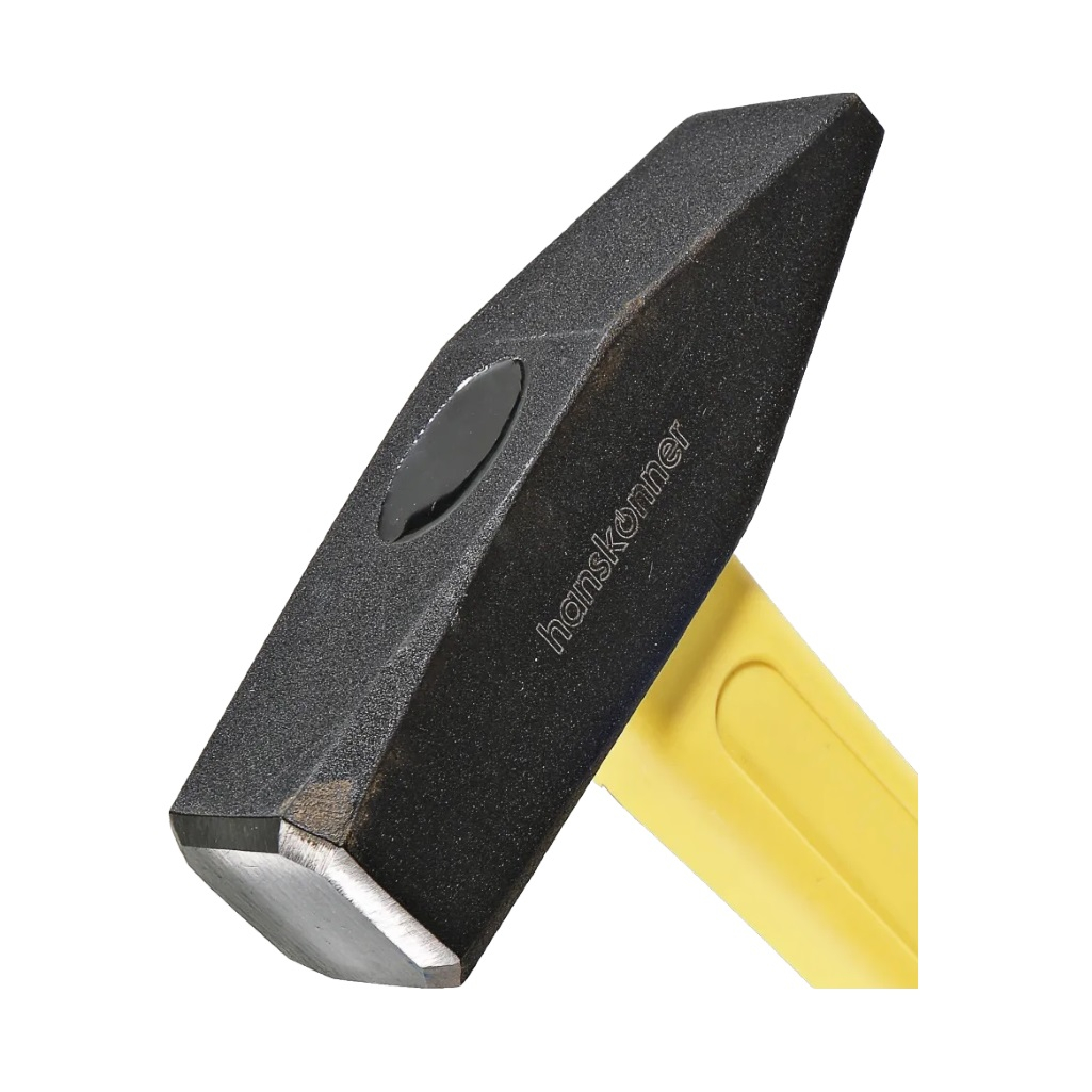 Молоток слесарный Hanskonner HK1010-83-800, 800 гр, кованый боек, фиберглассовая рукоятка