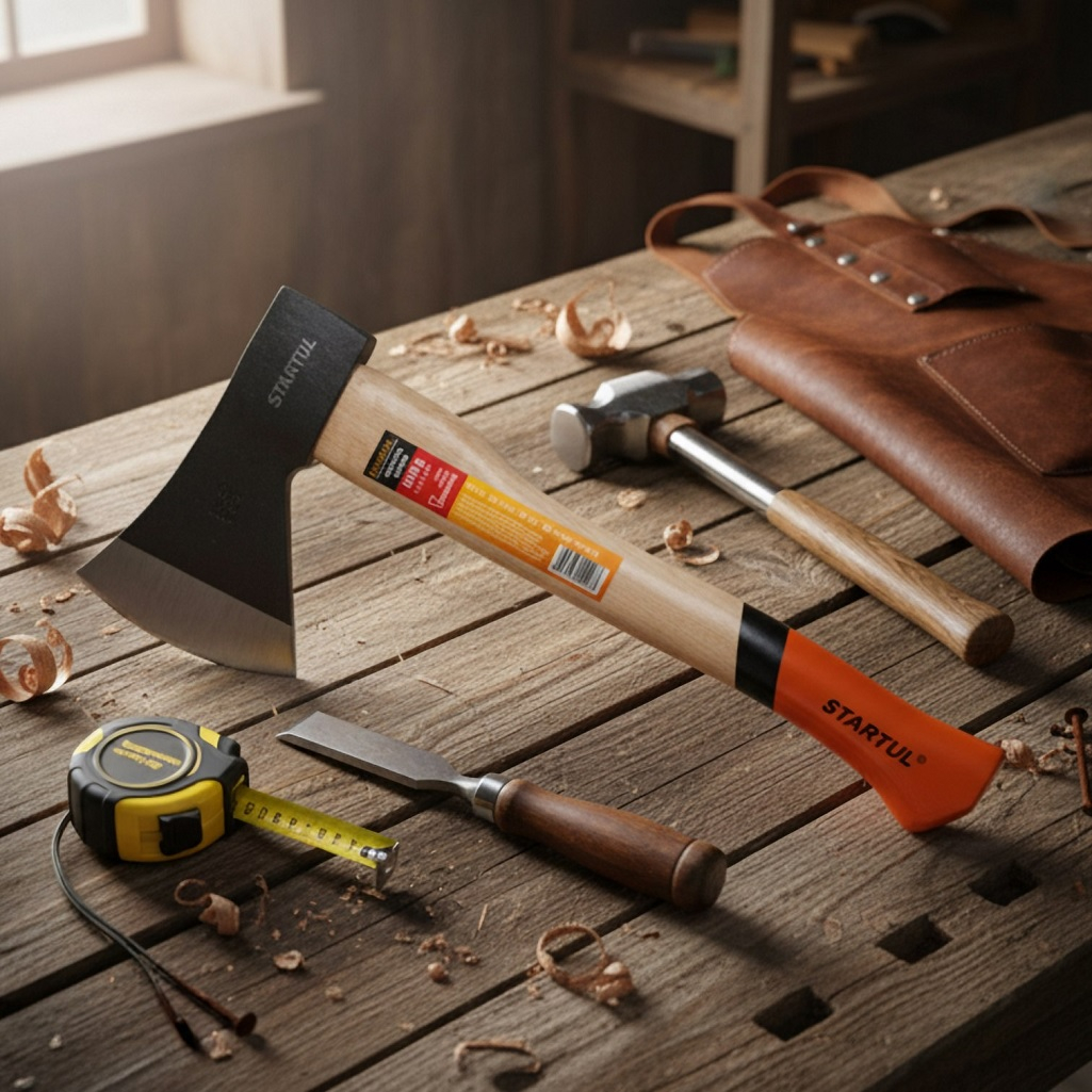 Топор универсальный Startul ST2020-06, с рукояткой из дерева, 600 г