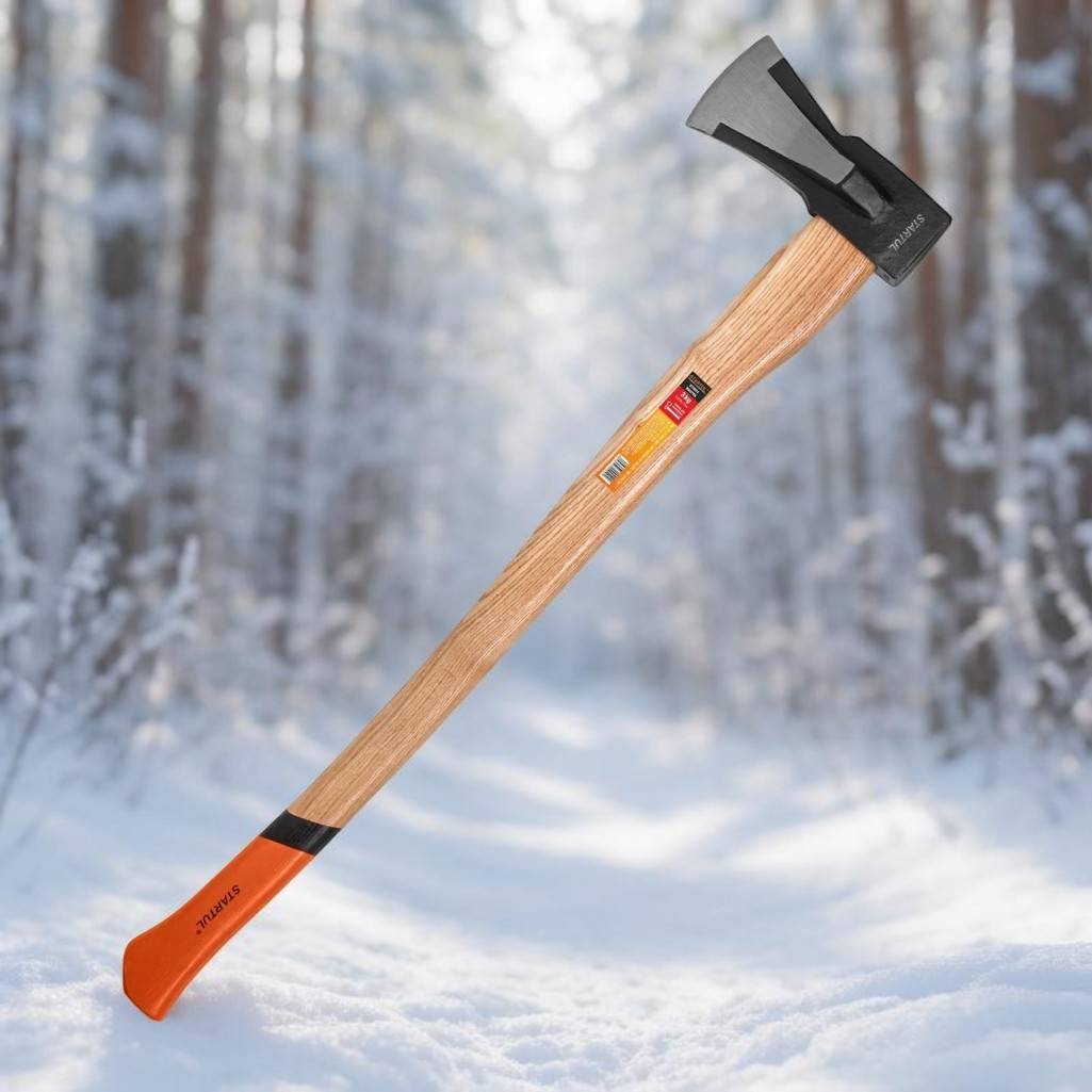 Топор-колун  Startul ST2024 с деревянной рукояткой, бытовой, 3.0 кг